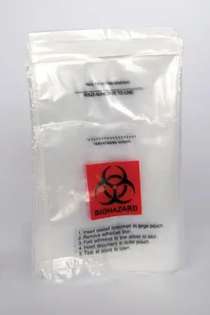 BAG TRANSPORT 6X9 RED/BLKBH ADHSV CLSR 100/BG 10BG/CS