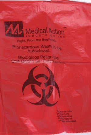 Medegen Autoclavable Biohazard Bags  856 - d Bag, 31" x 38", Print/ Label, Max Temp 285