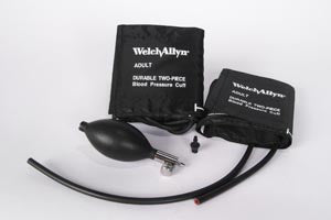 Hillrom Welch Allyn Aneroid Accessories & Parts  Cuff, Adult, 2 Tube Bag