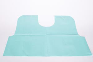 Tidi Products, Llc Tidi Tissue Poly Tissue Patient Cape  Cape, 30" x 21", White, T/P/T, 100/cs