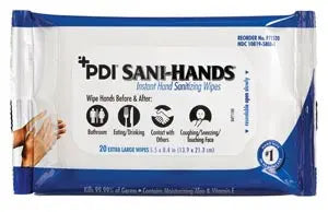 LTDQTY HANDWIPES SANI-HANDSBEDSIDE PK 20/PK 48PK/CS