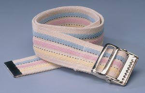 Kinsman Enterprises, Inc. Kinsman Color Coded Gait Belts With Metal Buckle  Belt,