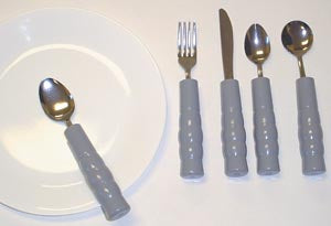 Kinsman Enterprises, Inc. Kinsman Weighted Utensils  Weighted Utensils, Set of 3 Includes: Teaspoon, Fo