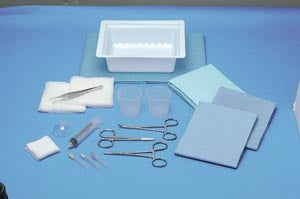 Busse Er Laceration Tray  ER Laceration Tray, Irrigation Splash Guard, Steri