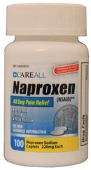 New World Imports Careall Analgesic Relief  Naproxen Sodium Caplets, 220mg, Compared to the Ac