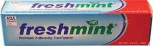 New World Imports Freshmint® Ada Approved Premium Toothpaste  Anticavity-Toothpaste-4.6-oz-ADA-Approved-24-cs