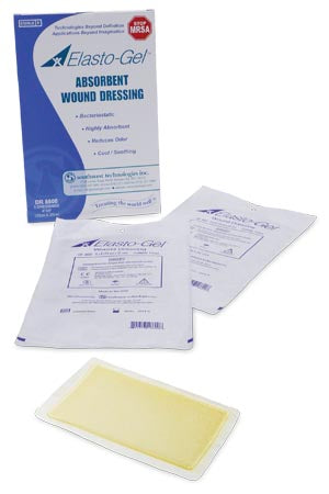 Southwest Elasto-Gel Wound Care  Wound Dressing, 6" x 8", No Tape, 5/bx
