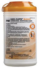 Pdi - Professional Disposables, Intl. Pdi Sani-Cloth Blea. Germicidal Disposable Wipe  . Germicidal Dispsoable Wipe, X-Lrg., 7½" x 15", 6