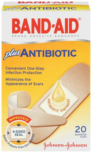 BANDAGE ADH ANTIBIOTICASST SZS 20/BX 24BX/CS