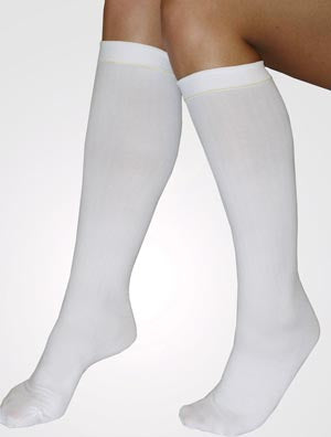 Albahealth, Llc Alba Home C.A.R.E. Anti-Embolism Stockings  Knee-Length, Ribbed Finish, X-Large, Black, 12 pr/