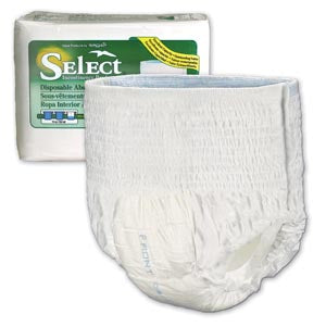Principle Business Select Disposable Absorbent Underwear  Underwear, X-Large Select DAU, 48"-66", 210-250 lb