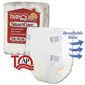Principle Business Tranquility Smartcore Disposable Briefs  Brief-XXL-Plus-Adult-60-80-29.0-fl-oz-Capacity-8-p