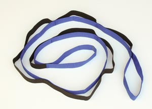 Therapeutic Rangemaster Stretchstrap  Stretching Aid, 5 ft 7" Long, Blue Webbing with Bl