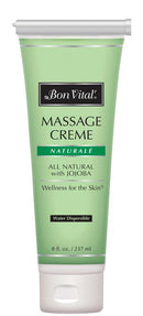 Hygenic/Performance Health Bon Vital Naturale' Massage Products  Naturale' Massage Creme, 8 oz Refillable Tube, 12/