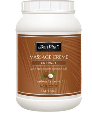Hygenic/Performance Health Bon Vital Coconut Massage CrãˆMe  Coconut Massage Creme, 1 Gallon Jar, 4/cs