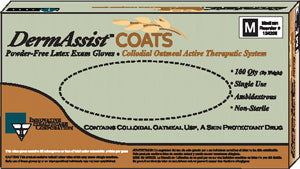 Innovative Healthcare Corp., Inc. Innovative Dermassist Coats Powder-Free Latex Exam Gloves  Gloves, X-Large, Exam, Latex, Non-Sterile, PF, Col