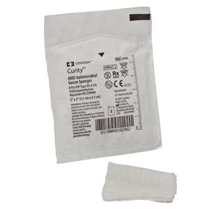 Cardinal Health Curity Amd Sponges  Sponges, 2" x 2", 8-Ply, Sterile 2s in Peel Back P