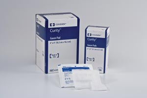 Cardinal Health Curity Gauze Pads  Sterile Gauze Pad, Peel-Back Package, 2" x 2", 12-