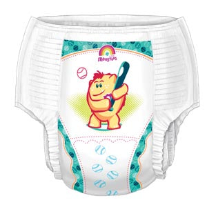 Cardinal Health Curity Training Pants  Pants, Boys, Medium, 2T/3T (18-34 lbs), 26/bg, 4 b
