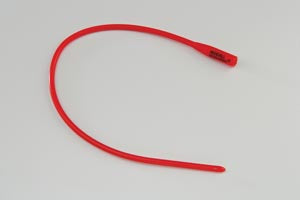 Cardinal Health Curity Ultramer Urethral Red Rubber Catheters  Catheter, 20FR, 12"L, 12/ctn