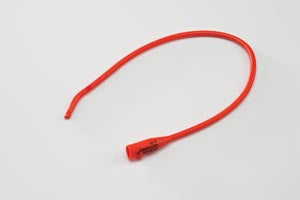 Cardinal Health Curity Ultramer Urethral Red Rubber Catheters  Catheter, 14FR, Coude Tip, 12" Length, 12/ctn