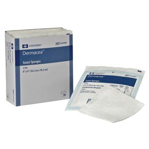 Cardinal Health Dermacea Gauze Sponges  Gauze Sponge, 3" x 3", 8-Ply, Non-Sterile, 200/bg,