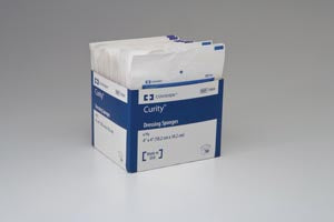 Cardinal Health Curity Dressing Sponges  Sponge, 4" x 4", 6-Ply, Sterile 2s, 600/cs