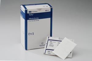 Cardinal Health Telfa Ouchless Adhesive Dressings  Dressing, 3" x 4", Sterile 1s, 100/bx, 12 bx/cs