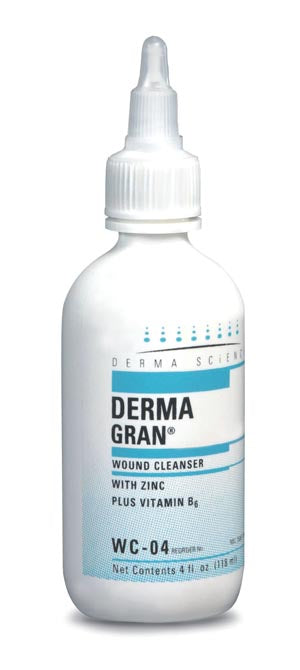 Gentell Dermagran Wound Cleanser  Wound Cleanser with Zinc, 4 oz, 12/cs