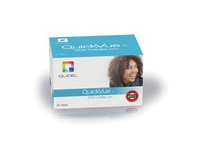 Quidel Quickvue+ One-Step Hcg Combo Test  Serum/ Urine Test, CLIA Waived, 90 tests/kit