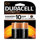 Duracell  Coppertop Alkaline Retail Battery With Duralock Power Preserve Technology  Size C, 2pk, 8 pk/bx, 6 bx/cs (UPC