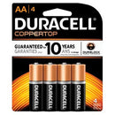Duracell  Coppertop Alkaline Retail Battery With Duralock Power Preserve Technology  Size AA, 4pk, 14pk/bx, 4 bx/cs (UPC