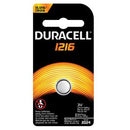 Duracell  Electronic Watch Battery  Battery, Lithium, Size DL1216, 3V, 6/bx, 6 bx/cs (