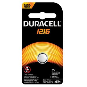 Duracell  Electronic Watch Battery  Battery, Lithium, Size DL1216, 3V, 6/bx, 6 bx/cs (