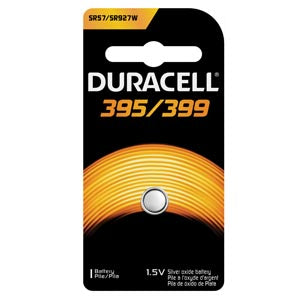 Duracell  Medical Electronic Battery  Battery, Silver Oxide, Size 395/399, 1.5V, 6/bx, 6