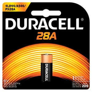 Duracell  Medical Electronic Battery  Battery, Alkaline, Size 28A, 6V, 6/bx (UPC