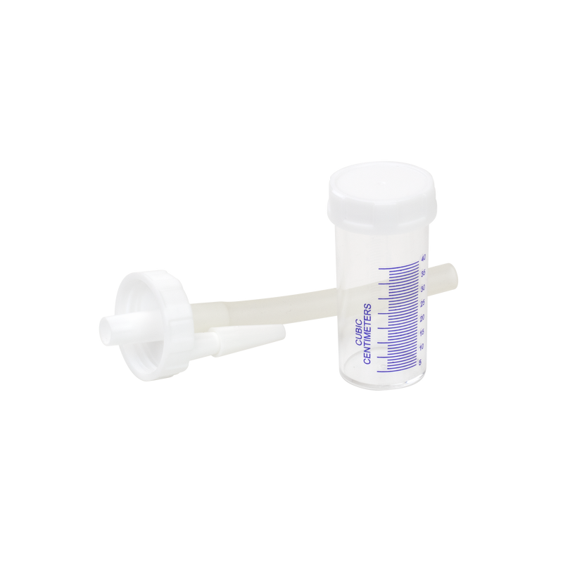 Mucus Specimen Trap - 40cc w/ Leak Proof Transport Cup