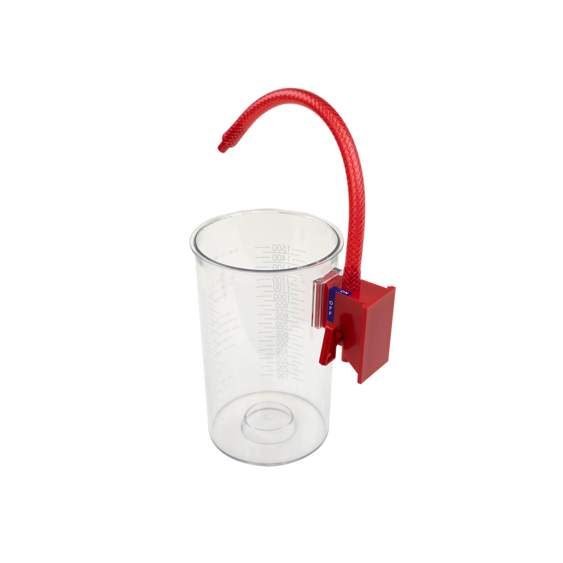 Dynarex Reusable Outer Suction Canister  1500cc - Wall Mount