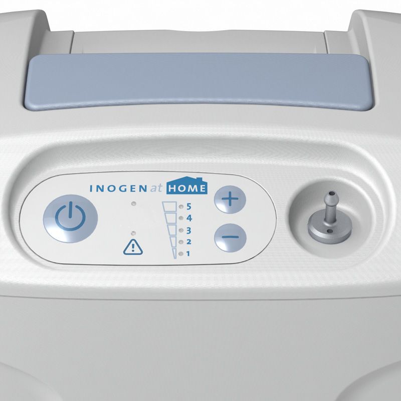 Inogen At Home Oxygen Concentrator - close up of controls