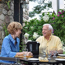Inogen One G3 Carry Bag in use at table