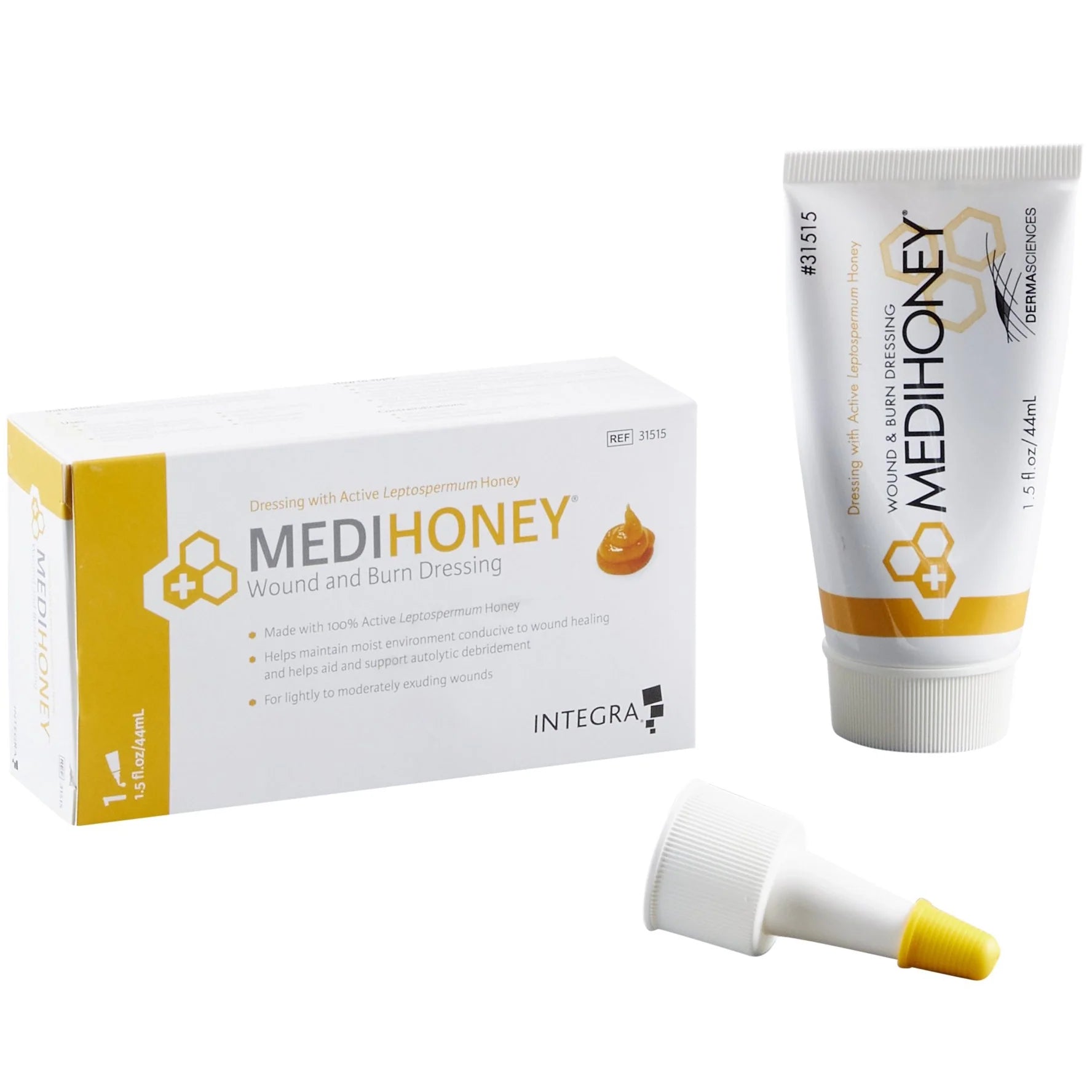 Integra MediHoney Paste Wound and Burn Dressing - 1.5 oz Tube