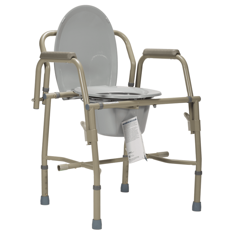 Drop-Arm Commode
