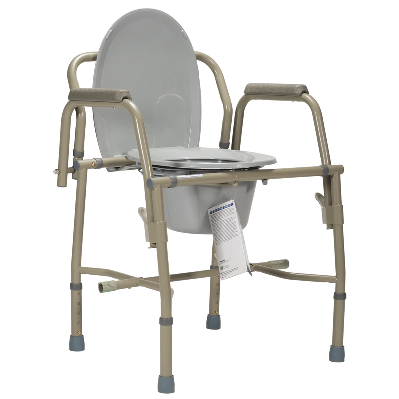 Drop-Arm Commode