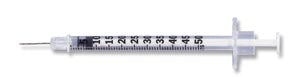 Bd Lo-Dose Insulin Syringe With Needles  Insulin Syringe, ½mL Lo-Dose, Permanently Attached