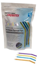 Crosstex International Crosstex Sparkle Disposable Air Water Syringe Tips  Tips, Assorted Colors, 250/bg