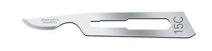 Cincinnati Surgical Company Cincinnati Swann Morton Carbon Steel Blade  02SMV15C - Size 15c, Non-Sterile, 5/pk, 20 pk/bx