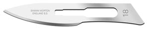 Cincinnati Surgical Company Cincinnati Swann Morton Carbon Steel Blade  02SMV18 - Size 18, Non-Sterile, 5/pk, 20 pk/bx