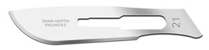 Cincinnati Surgical Company Cincinnati Swann Morton Carbon Steel Blade  02SM21 - Size 21, Non-Sterile, 100/bx