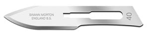 Cincinnati Surgical Company Cincinnati Swann Morton Carbon Steel Blade  00SM40 - Size 40, Sterile, 100/bx