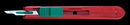 Cincinnati Surgical Company Cincinnati Safety Scalpels  Scalpels, Stainless Steel, Red Handle, Size 15, Di